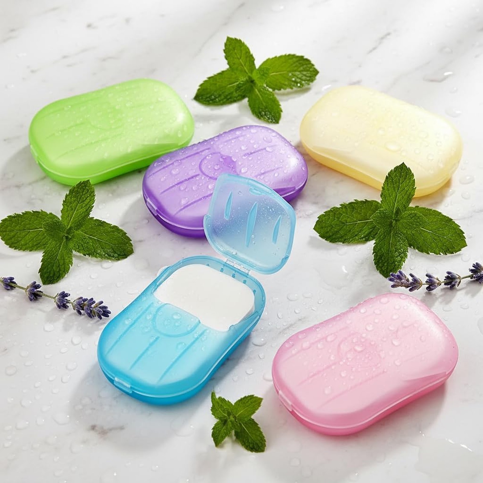 Disposable Soap Paper 500 Sheets, Hand Cleaner Fragrance Mini Color, Camping
