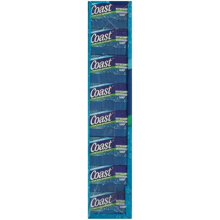 Coast Classic Deodorant Soap 16 Bars 4 oz Refreshing Scent Body Soap