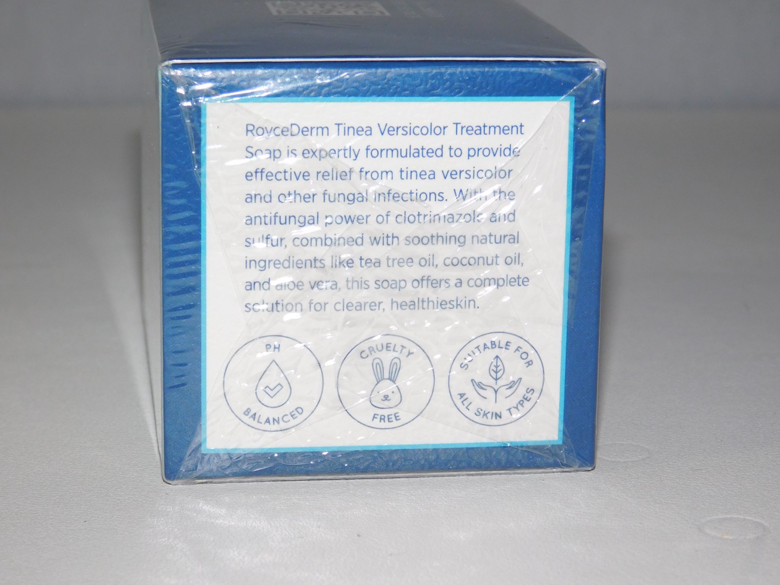 Roycederm Tinea Versicolor Relief Soap Tea Tree Oil & Sulfur Cleansing Bar