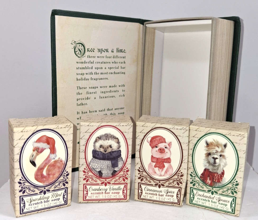 “Once Upon A Time” Set Of 4 Luxurious Bar Soaps In Gift Box Made In The USA