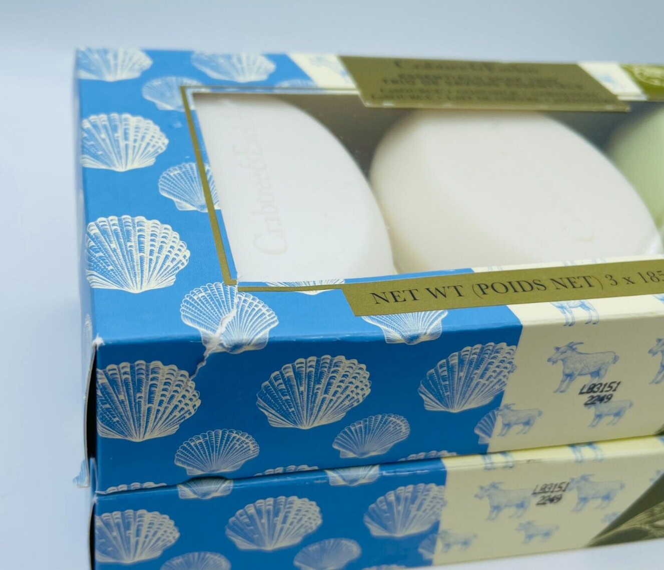2x Crabtree & Evelyn LA SOURCE GOATMILK GARDENERS Bar Soap 6.5oz Each READ DESCR