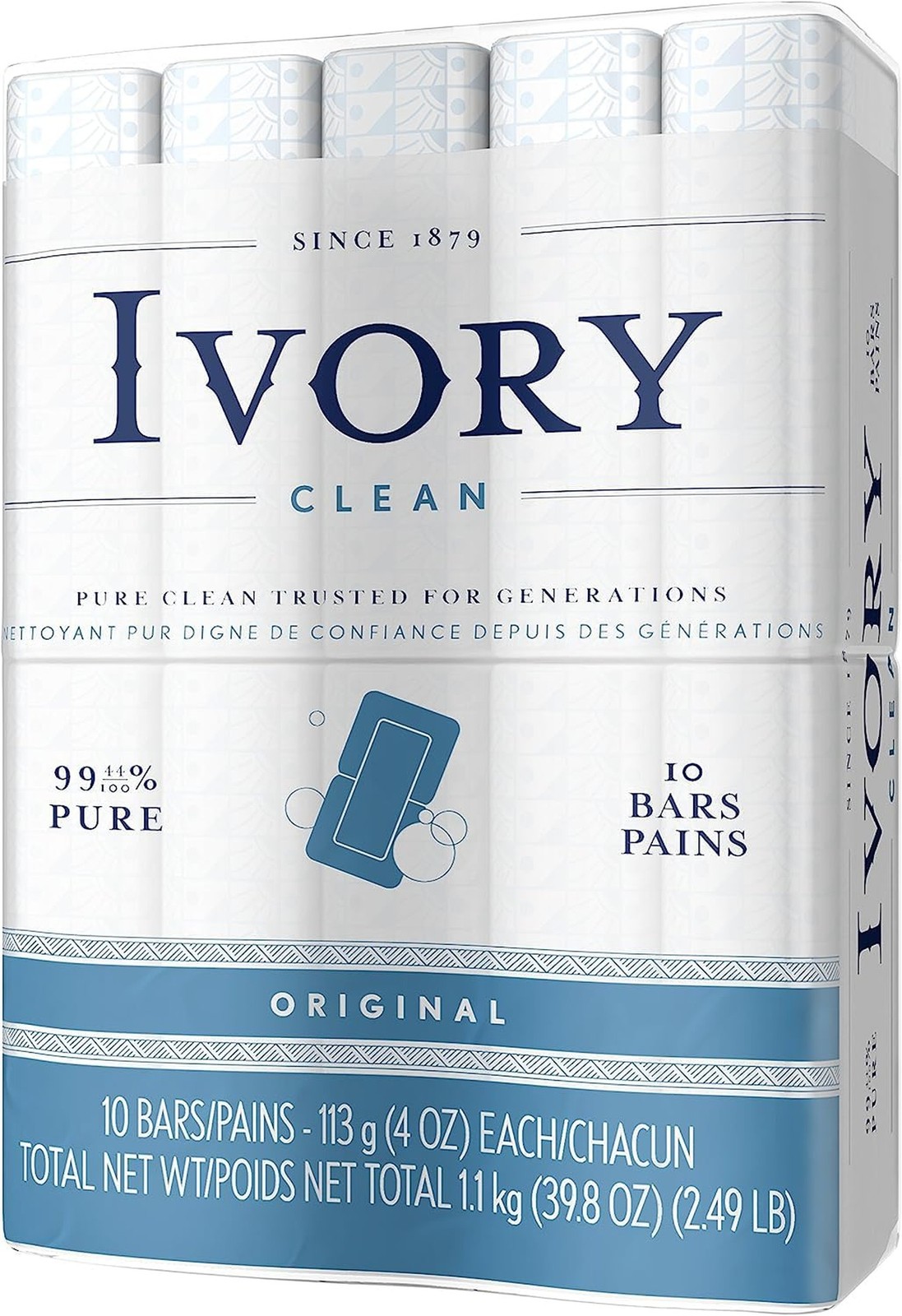 Ivory Gentle Bath Bar Soap, Designed for Whole Family, 99.44% Pure Formula w/…