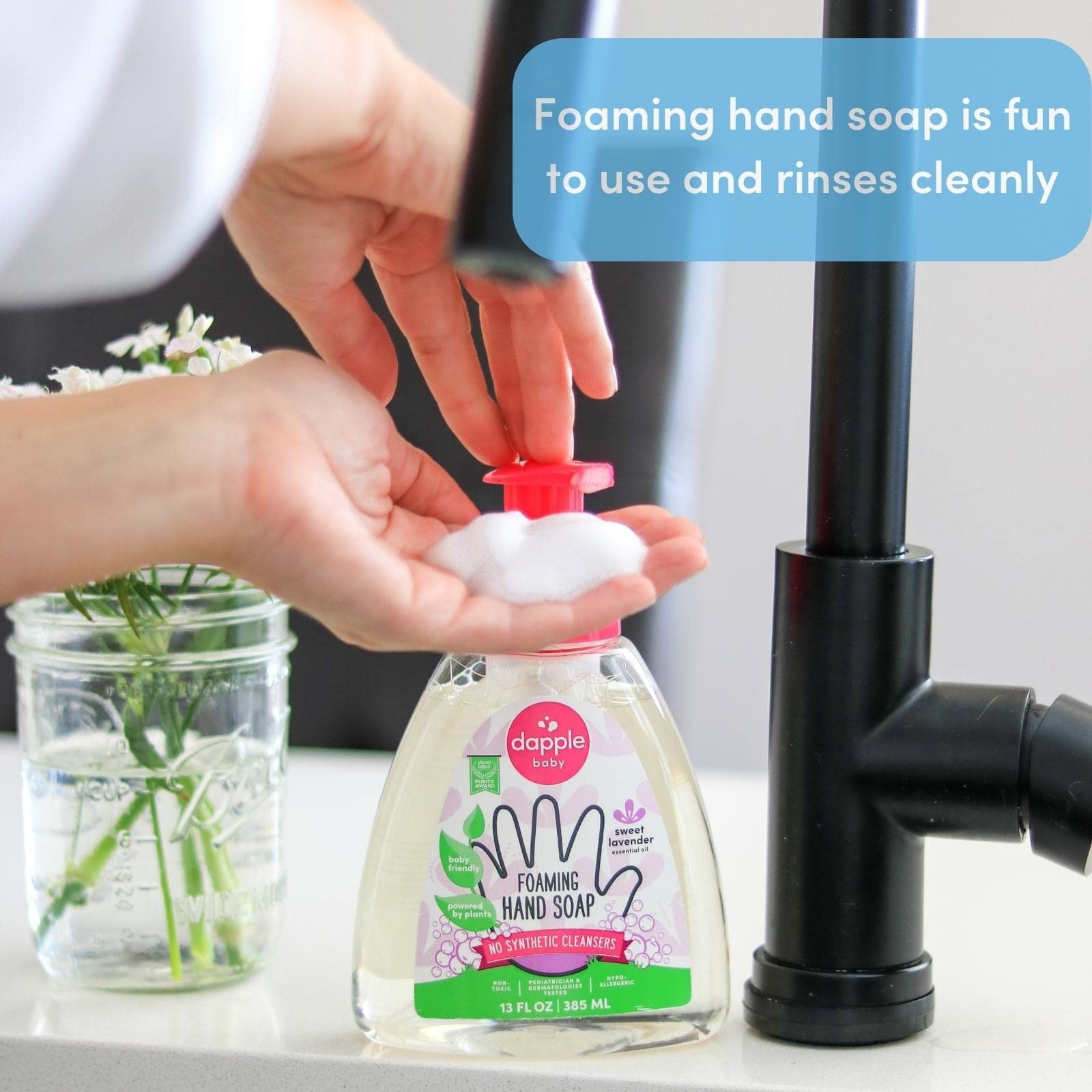 Dapple Foaming Hand Soap, Gentle Wash Baby 13 Fl Oz (Pack of 1)