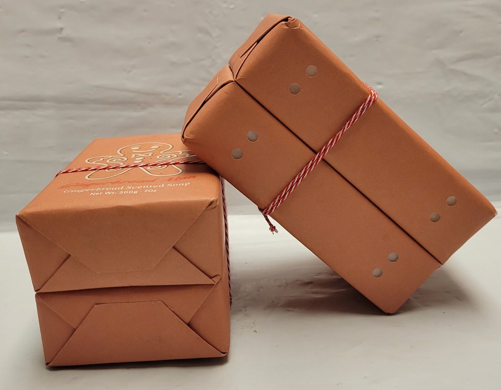 2x Castelbel 2 Pack Scented Bar Soap 7oz Gingerbread Christmas Holiday Wrap