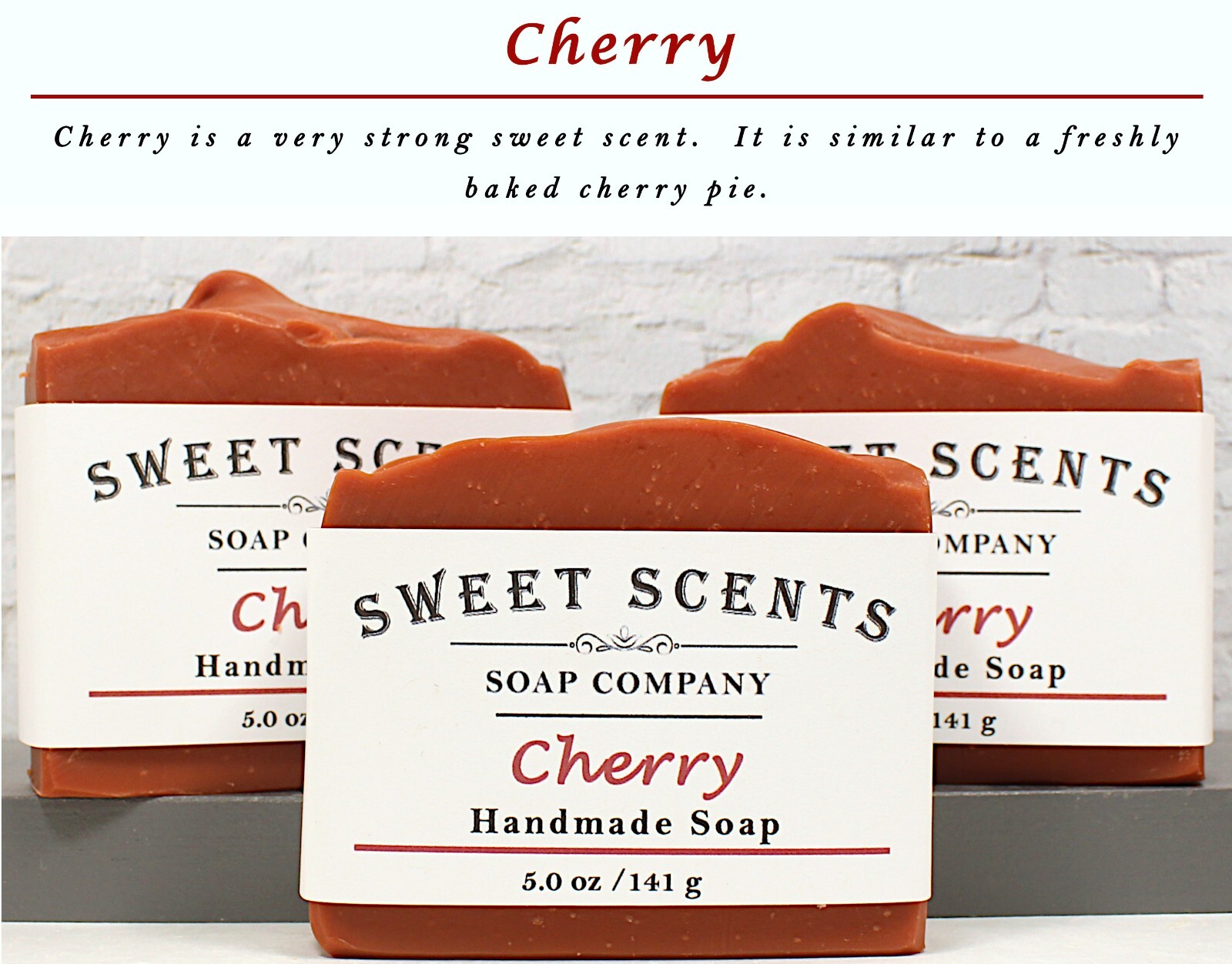 Cherry Soap – Handmade, Cold Process, Scented Soap