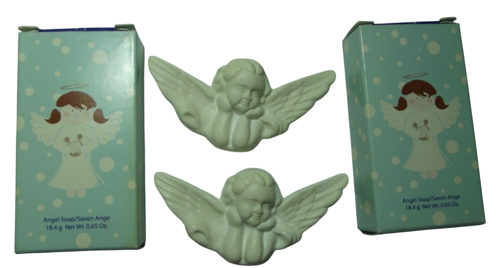 Avon Angel Soap (lot of 2) with box decorative cherub Christmas holiday romantic