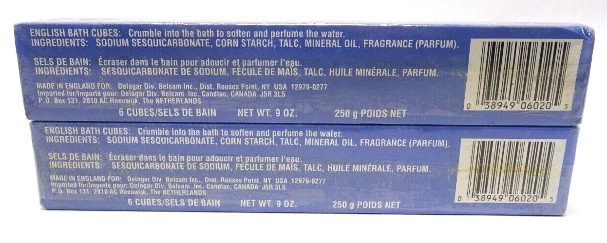 VTG Assorted Aromatherapy English Bath Cubes 9 oz FACTORY SEALED