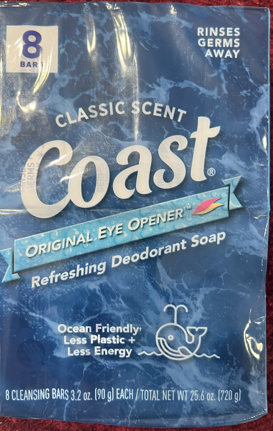 Coast Refreshing Deodorant Bath Soap Classic Scent 8 Bars Sealed