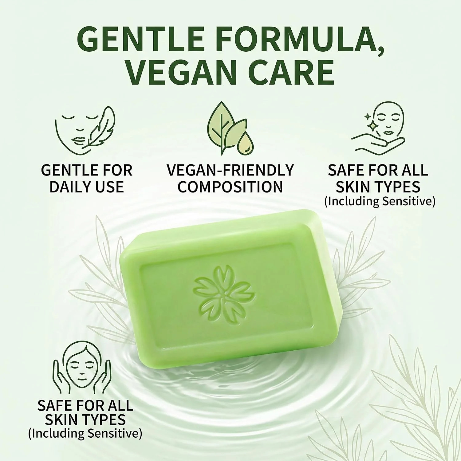 Veloma Antifungal Soap,Veloma Soap,Soothing Tea Tree & Eucalyptus, Deep Pore Cle