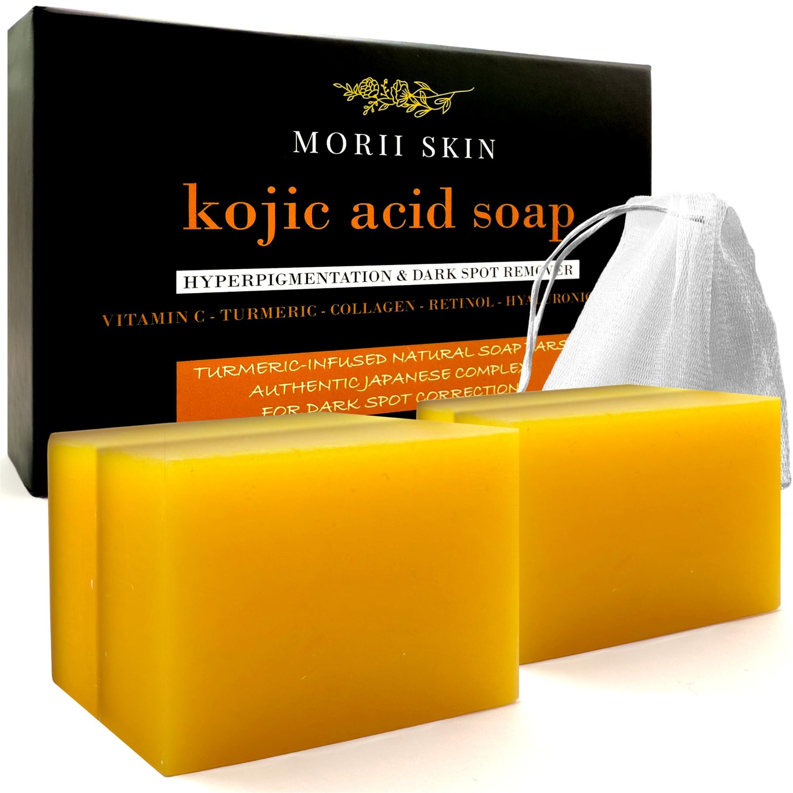 Organic Turmeric Soap Bar for , Kojic Acid Soap for Hyperpigmentation, Premiu…