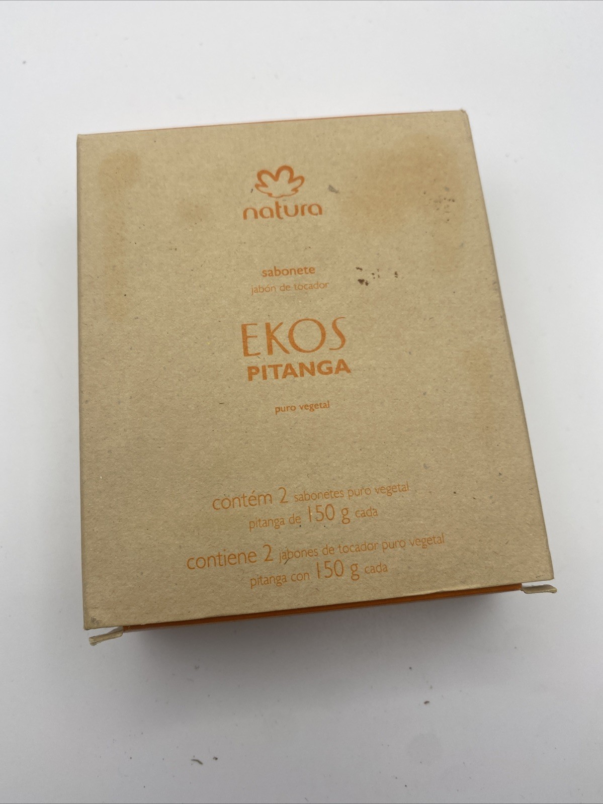 Natura Ekos Bar Soaps Set of 2 Maraca Castanha Cumaru Pitanga NEW in Box 150g