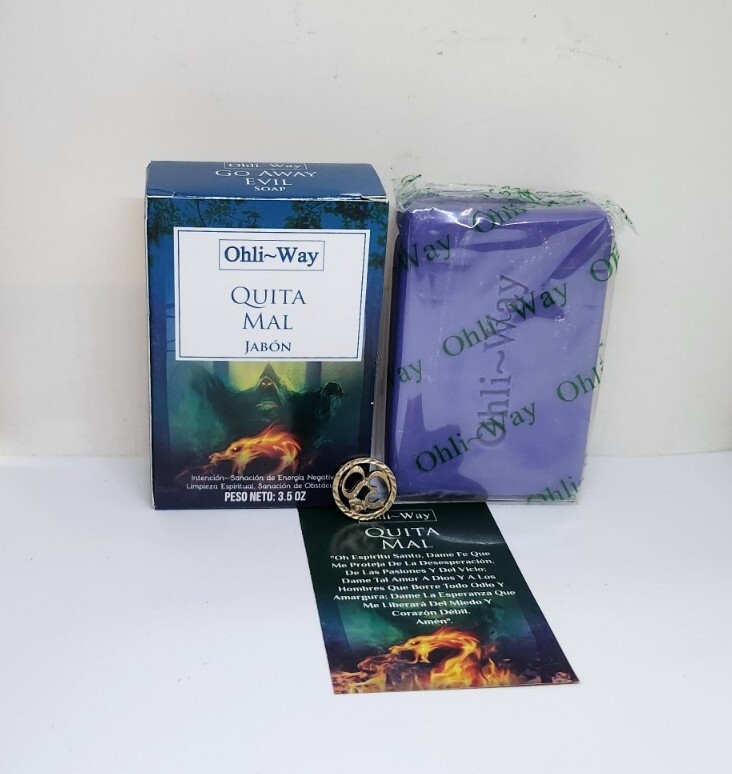 QUITA MAL JABON DE GLICERINA PARA PROTECCION Y ROMPER BRUJERIA ORACION Y AMULETO