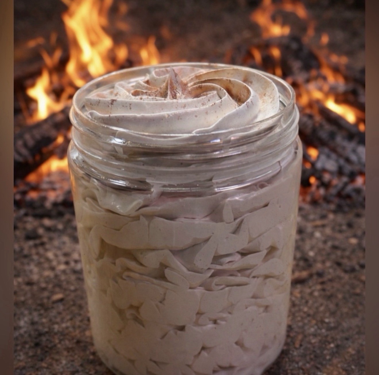 CW Petals & Peaks Campfire Cookie Whipped Soap Handcrafted 8 oz for Body & Hands