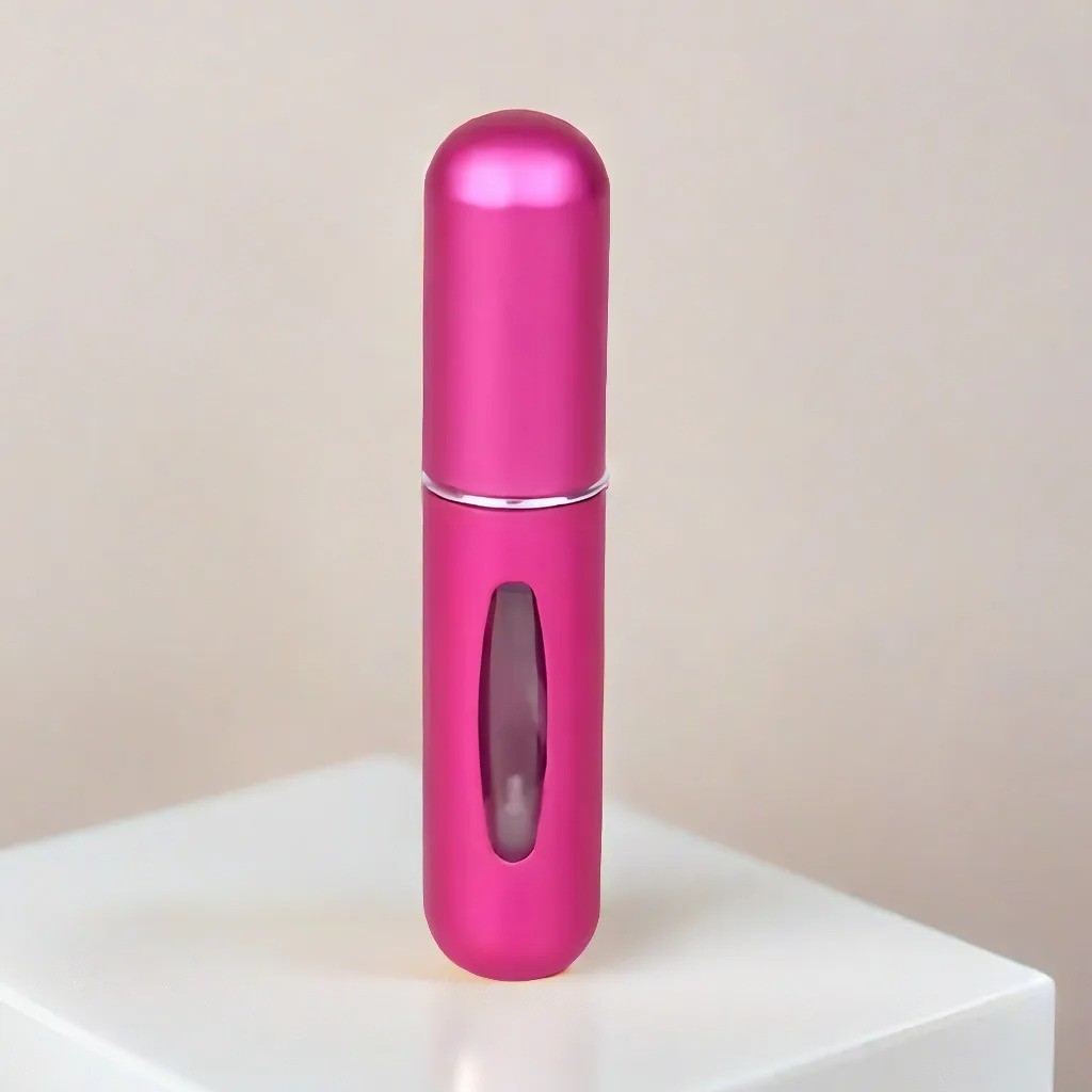 5 Pcs Refillable Travel Portable Perfume Atomizer Bottle Spray Pump Case 5ML USA