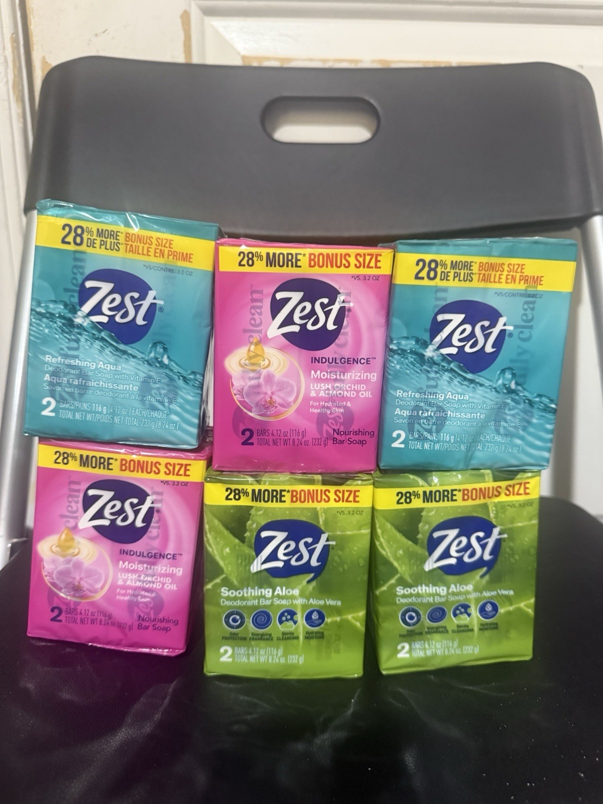 Zest Soothing Aloe Bar Soap 12 Bars, 4.12oz Each Bar