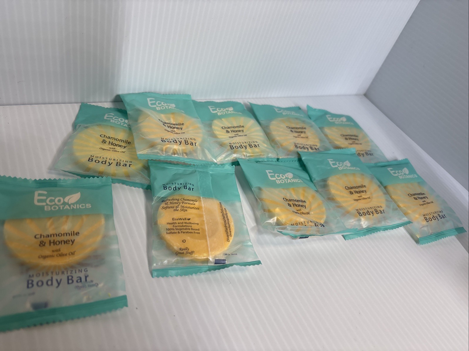 10 Eco Botanics Chamomile & Honey Organic Olive Oil Moisturizing Body Bars (599)