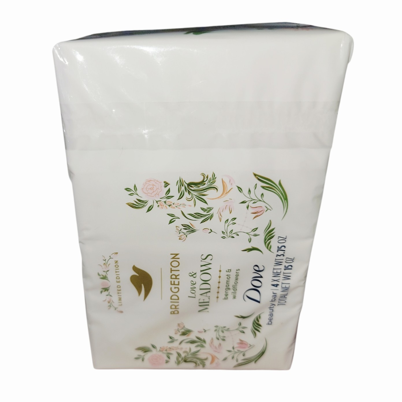 Dove Bridgerton Love & Meadows Beauty Bar 4 Pack Bergamot Wildflowers Limited