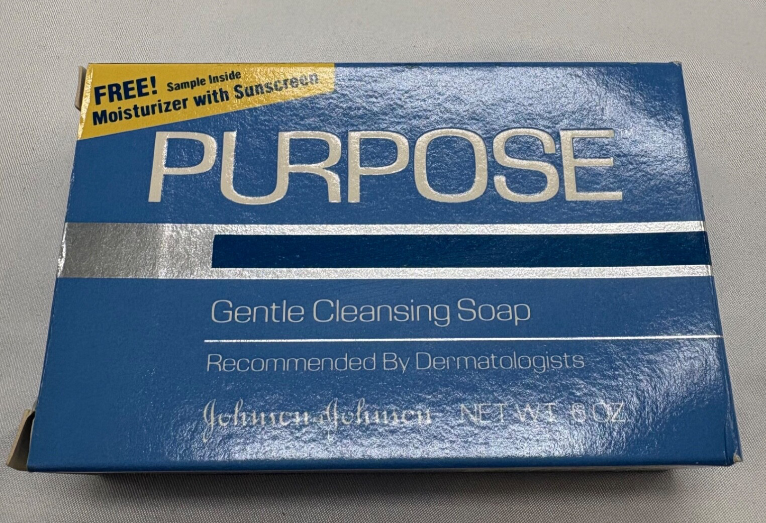 Purpose Gentle Cleansing Bar Soap Sensitive Skin 6oz Vintage 1989 Lot of 3