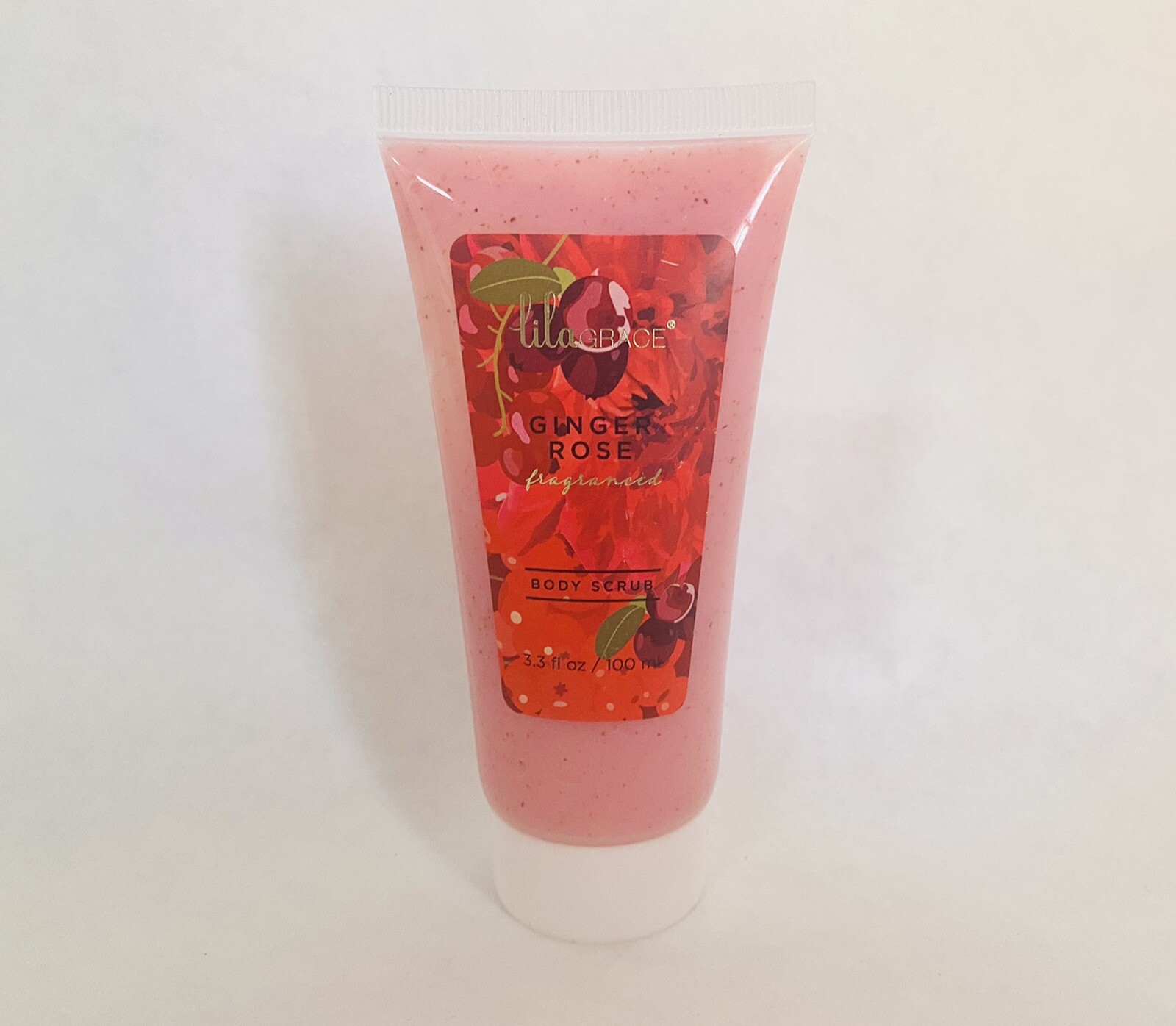 Lila Grace GINGER ROSE Body Scrub 3.3 oz New