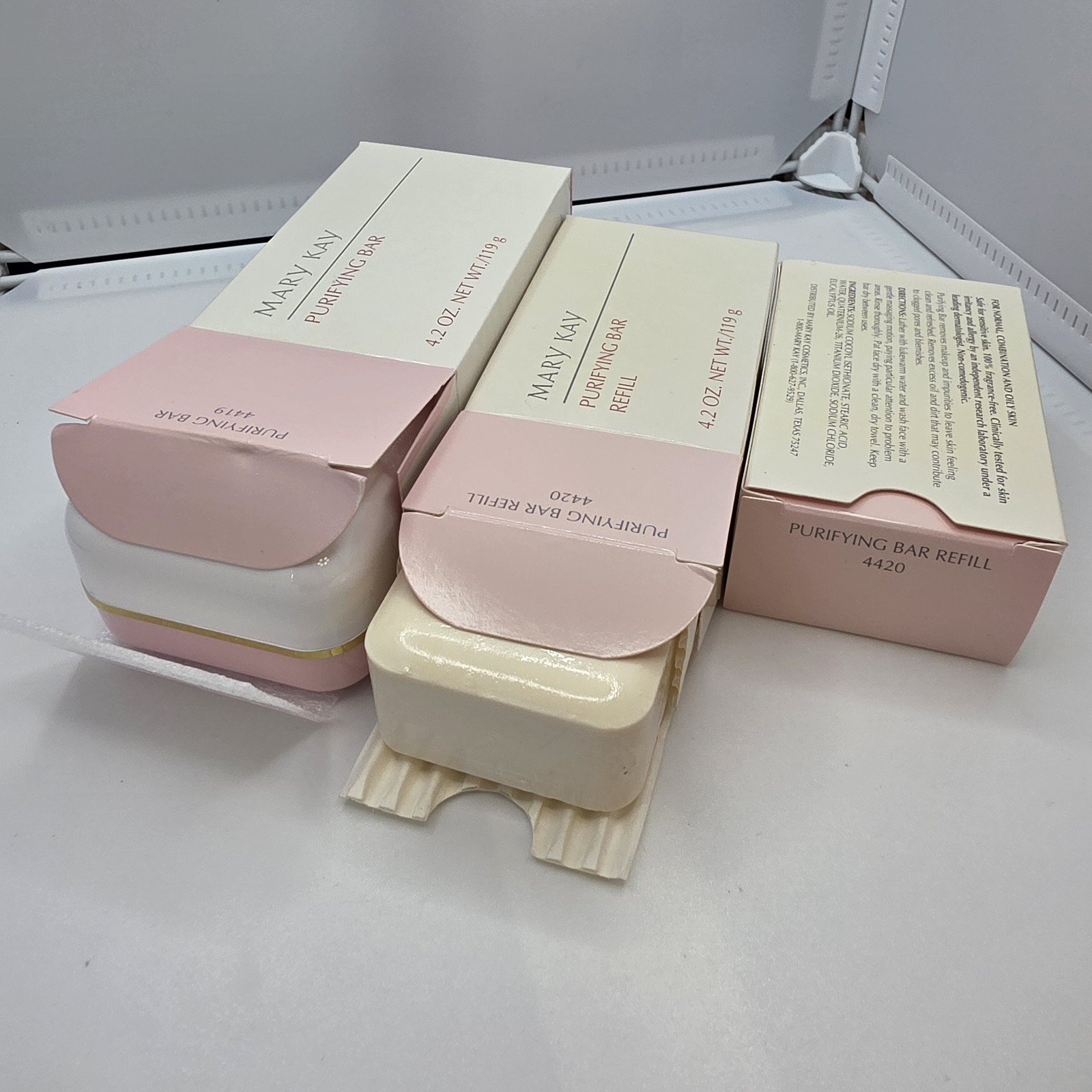 Mary Kay Purifying Soap Bar Tray Refill 4.2 oz All Skin Types 4419 4420