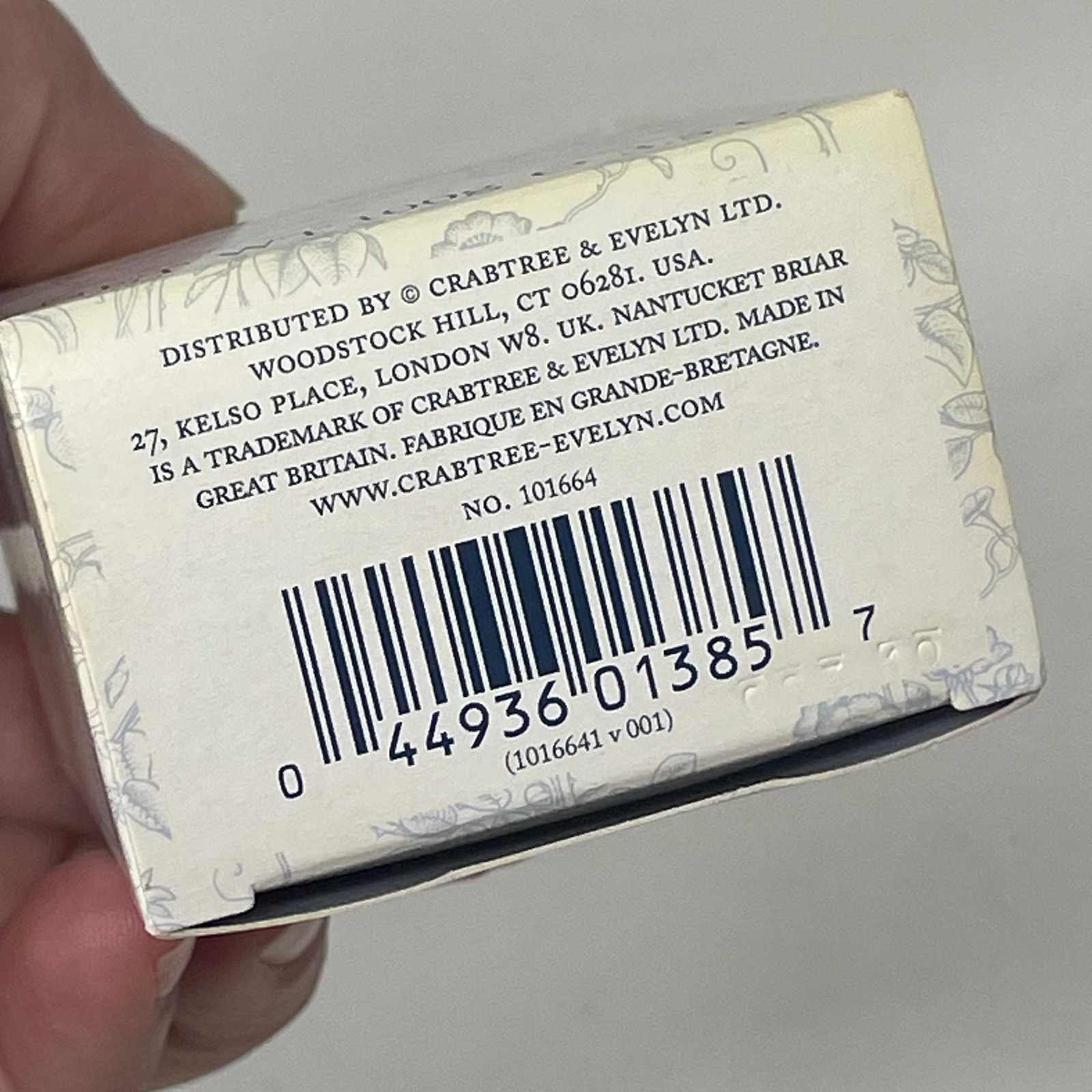 Crabtree & Evelyn Nantucket Briar Scented Bath Soap 100g 3.5oz New in Box
