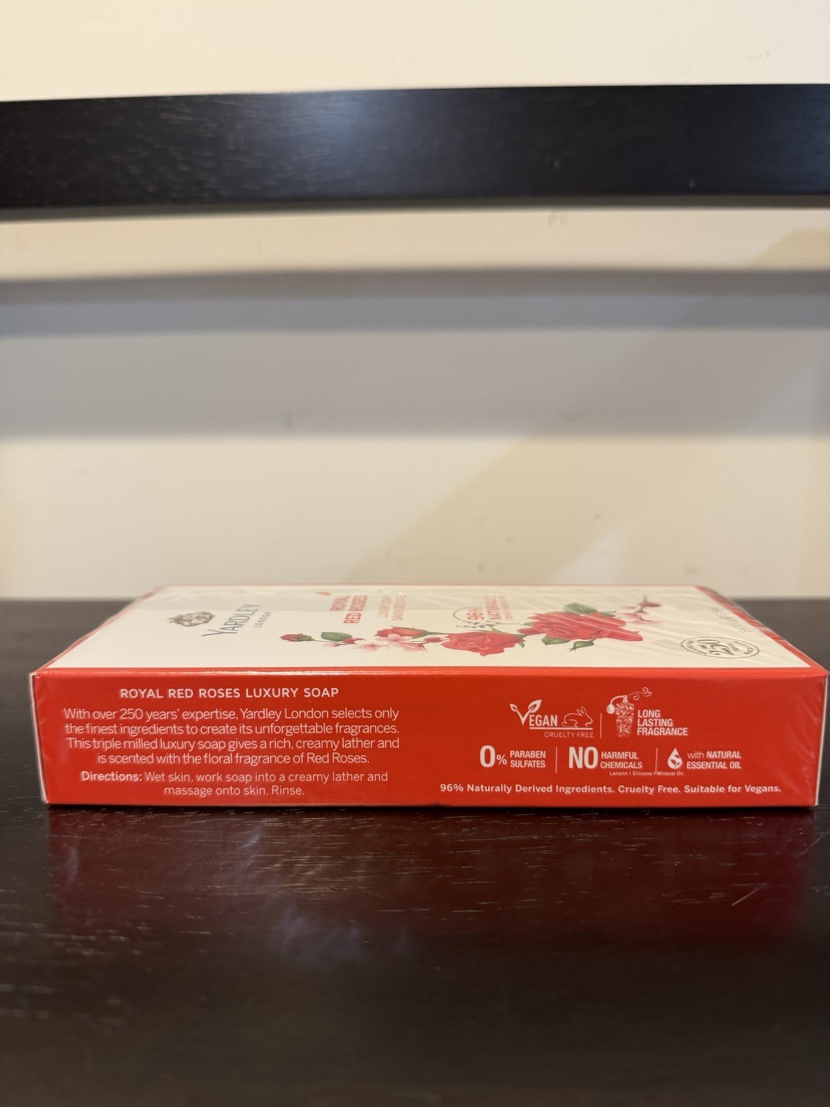 Yardley Royal Red Roses Luxury Soap 3 Pieces