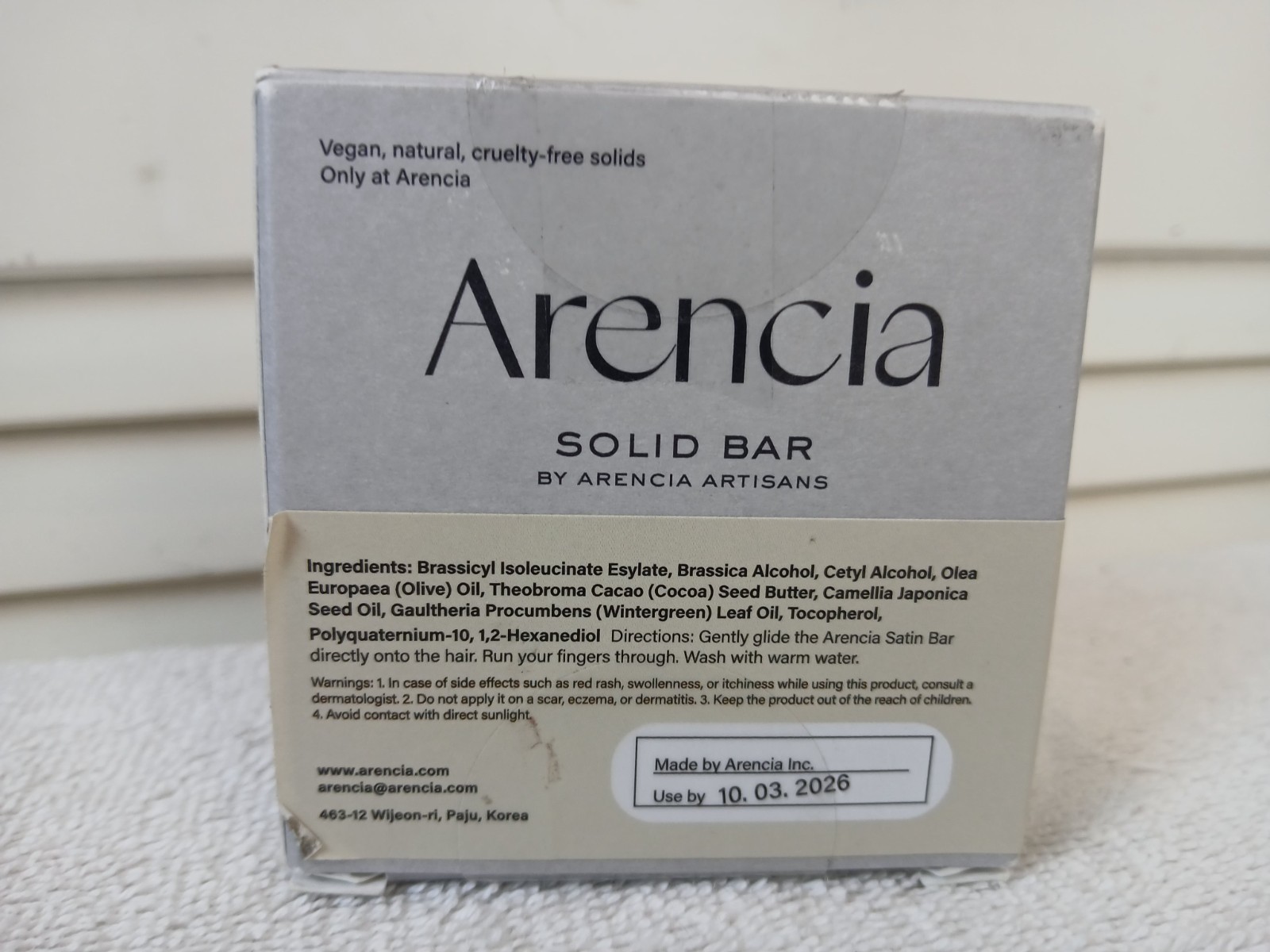 Arencia Solid Bar The Soonhan Dish Soap Bar,Stain Conditioner & Night Shadow