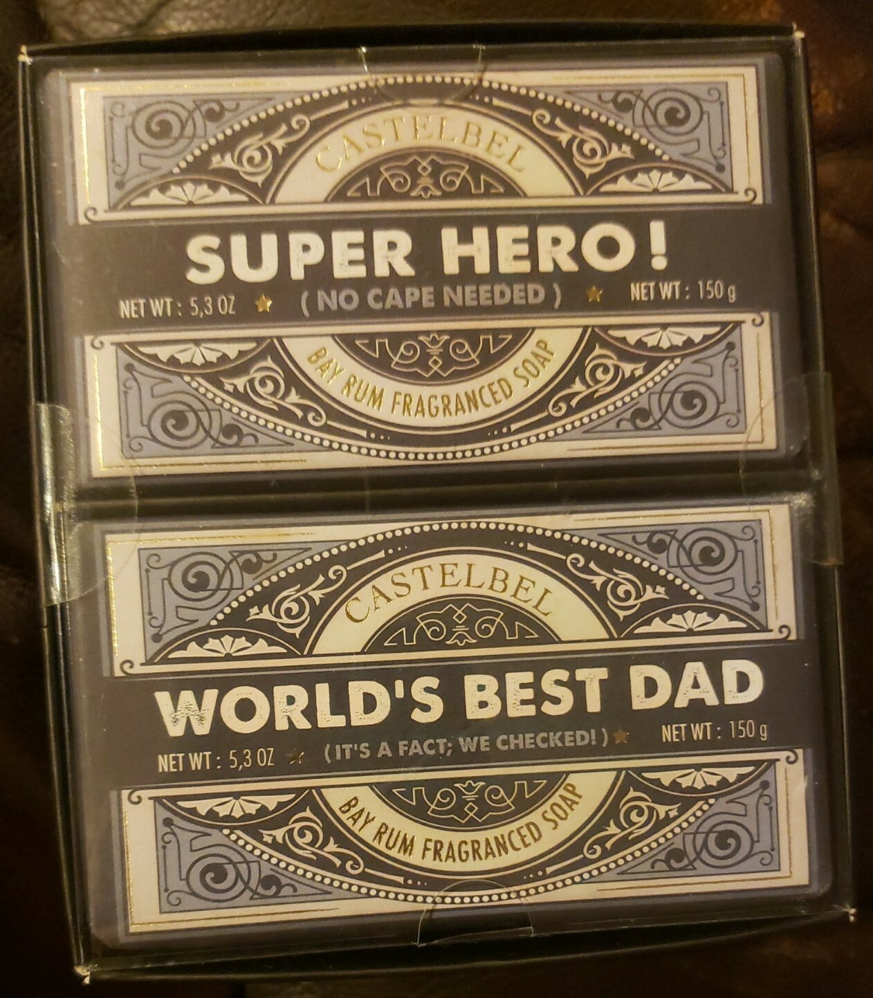 Castelbel Porto Bay Rum Fragranced 2 Bar Soap 5.3 Oz Bar Best Dad Fathers Day