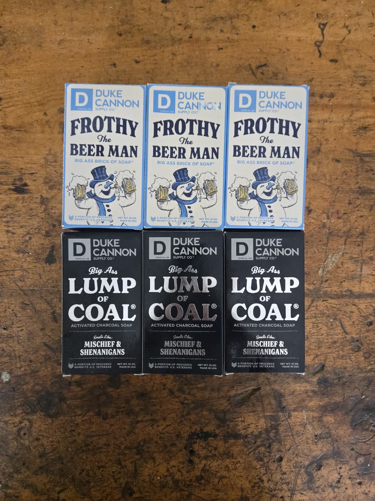 6 Duke Cannon Supply Co. Big Ass Lump of Coal Frothy The Beerman Lot