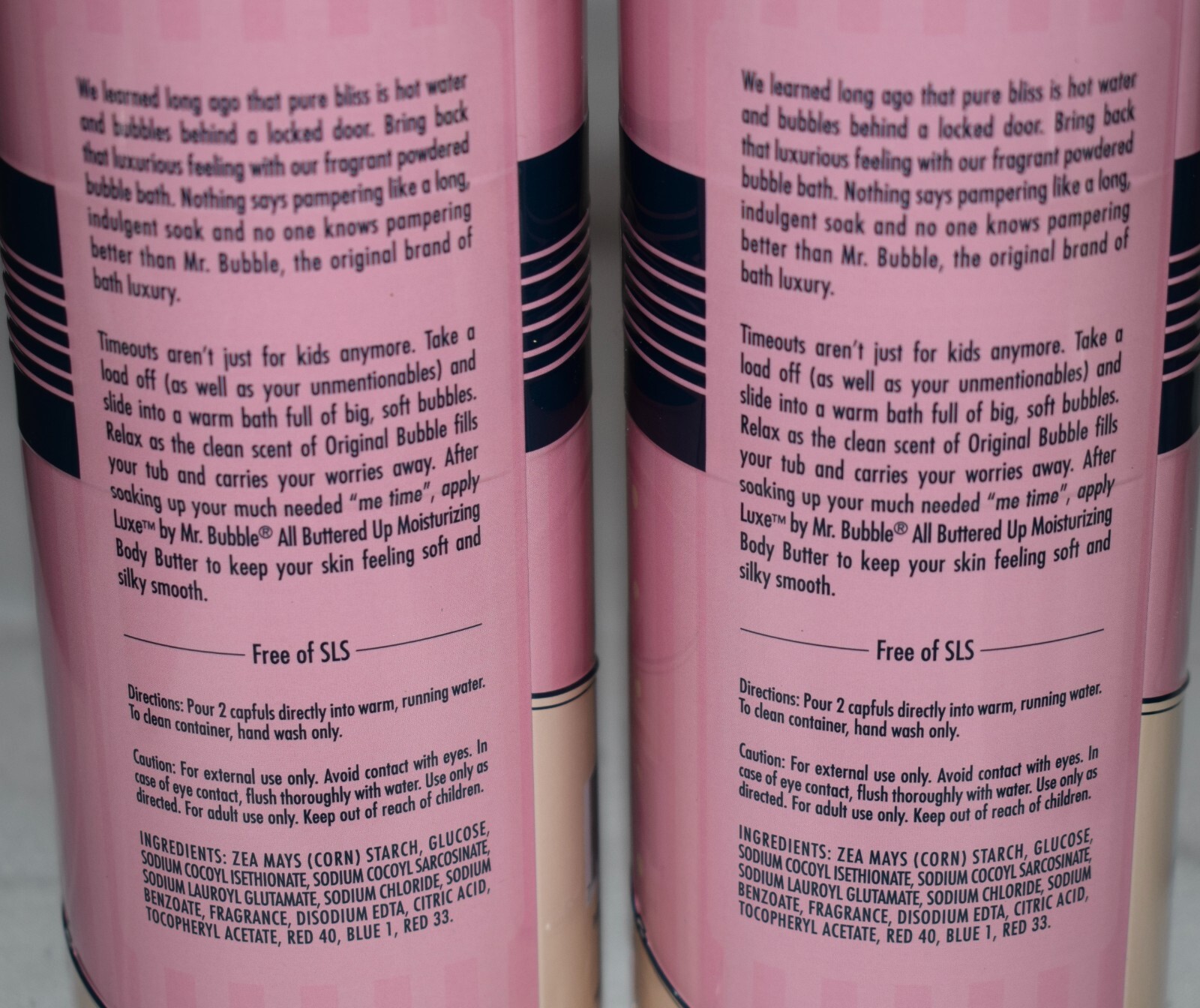 2x Luxe By Mr. Bubble Bubble The Day Away Powdered Original Bubble Bath 15oz US3