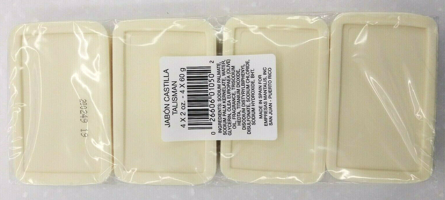 New Jabon Castilla Castile Soap Bars Talisman Made in Spain 2oz Each Lot 48 Bars
