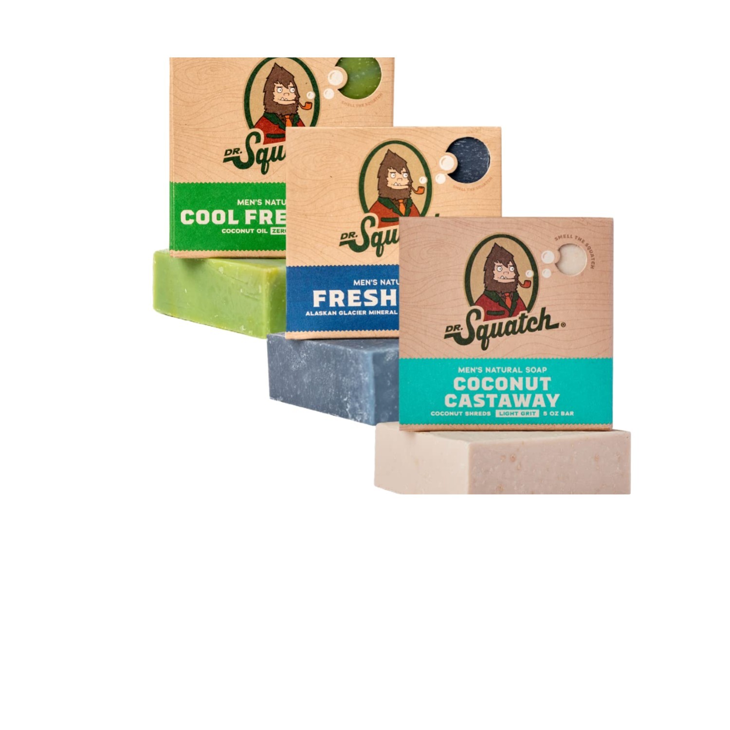 Revitalize with Men’s Natural Body Soap – Cold Process, 3-Packs of Coastal Cool