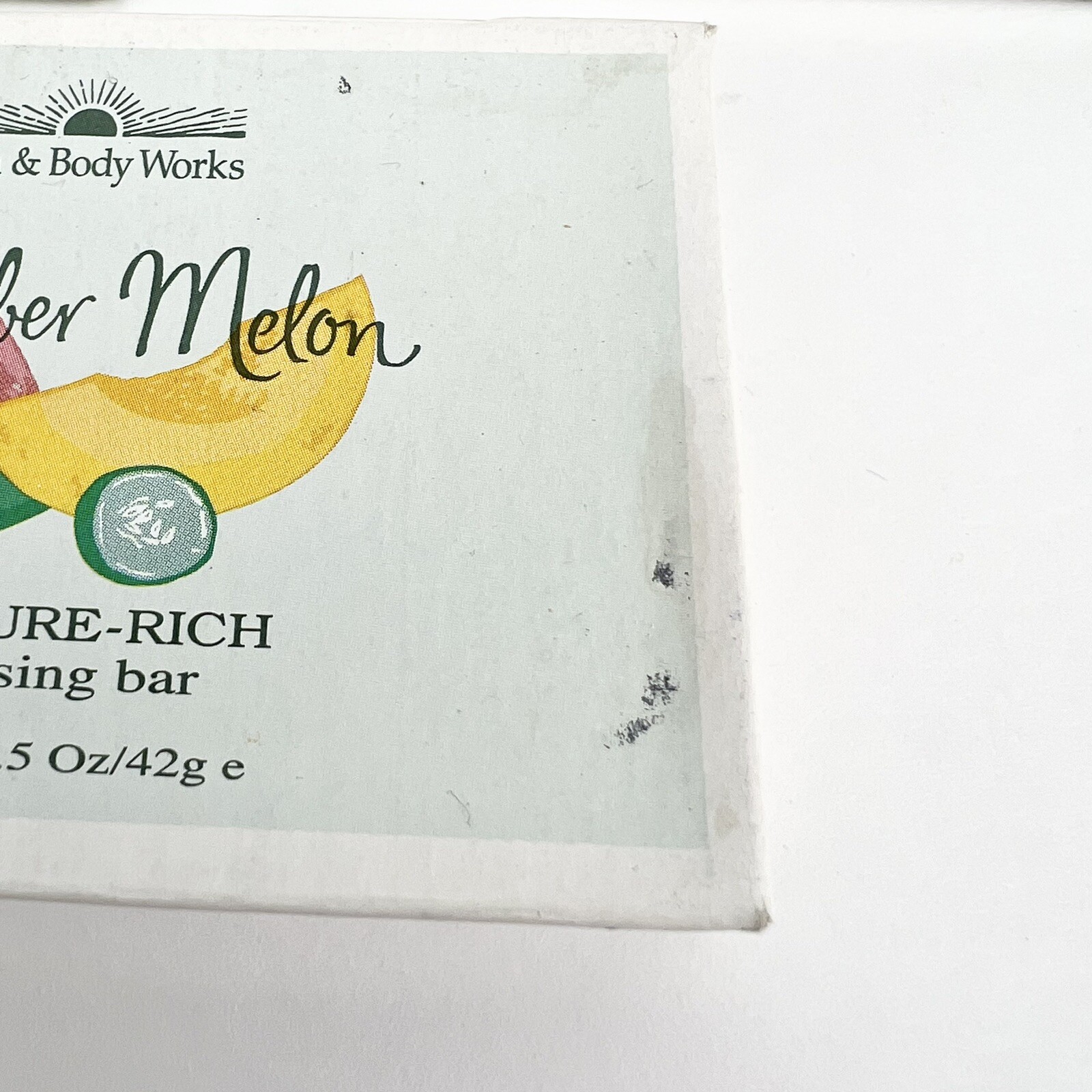 Bath & Body Works Cucumber Melon Cleansing Soap Bar Lot Of 3 Travel Size 1.5 oz