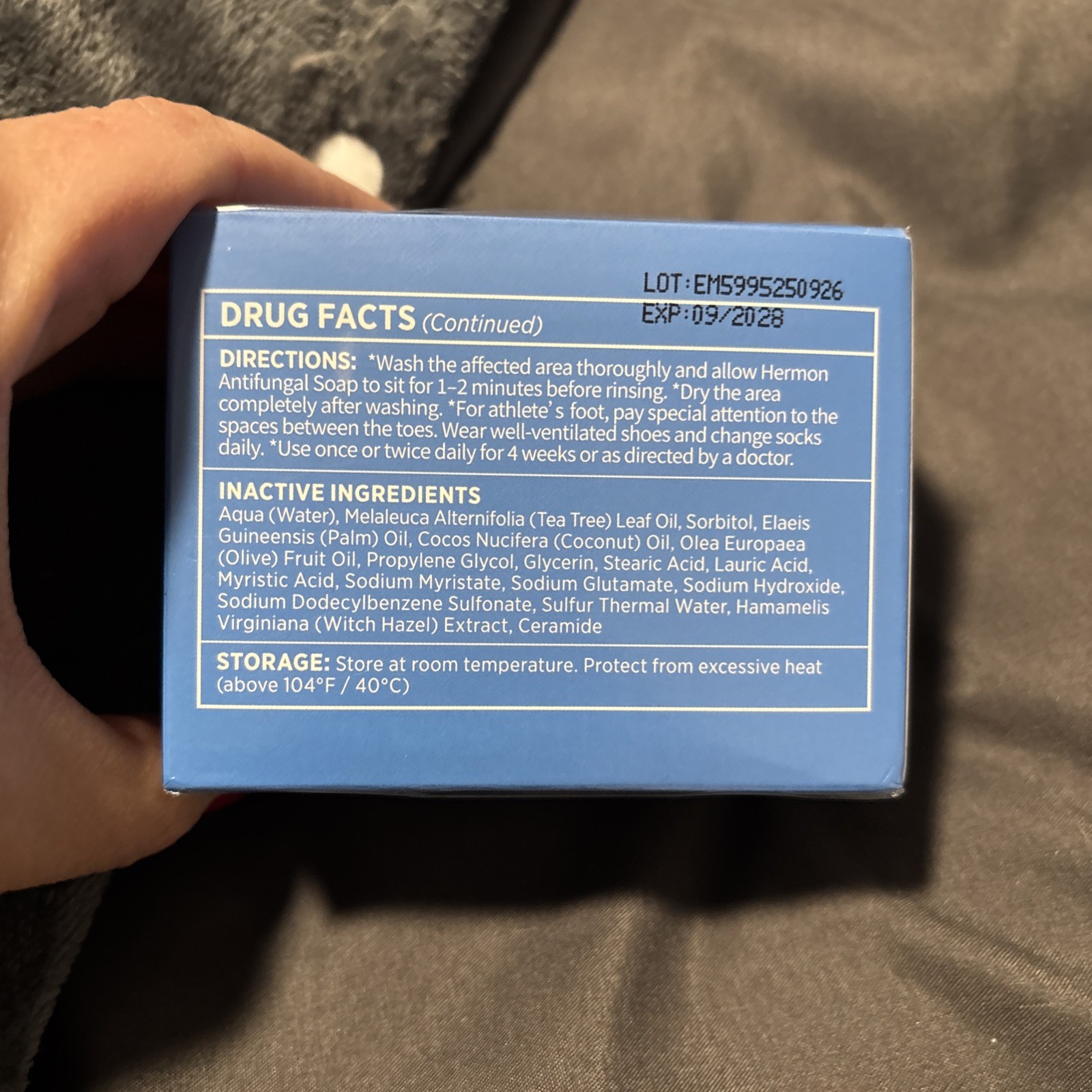 Hermon Antifungal Soap with Tea Tree Oil Antifungal Bar Soothing Care & Relie…