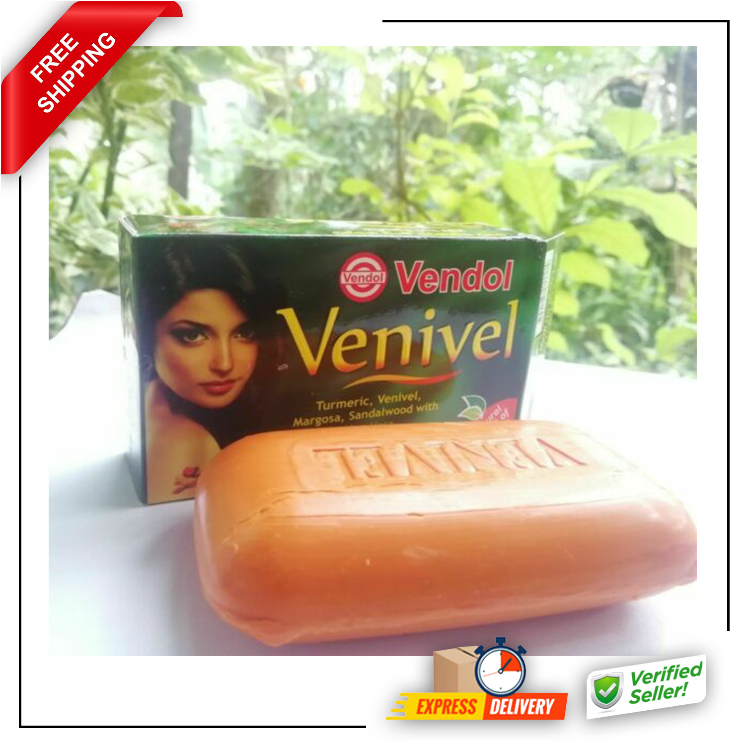 VENDOL VENIVEL SOAP Herbal Ayurvedic Beauty Care Soap 80g – NATURAL Soaps Ceylon