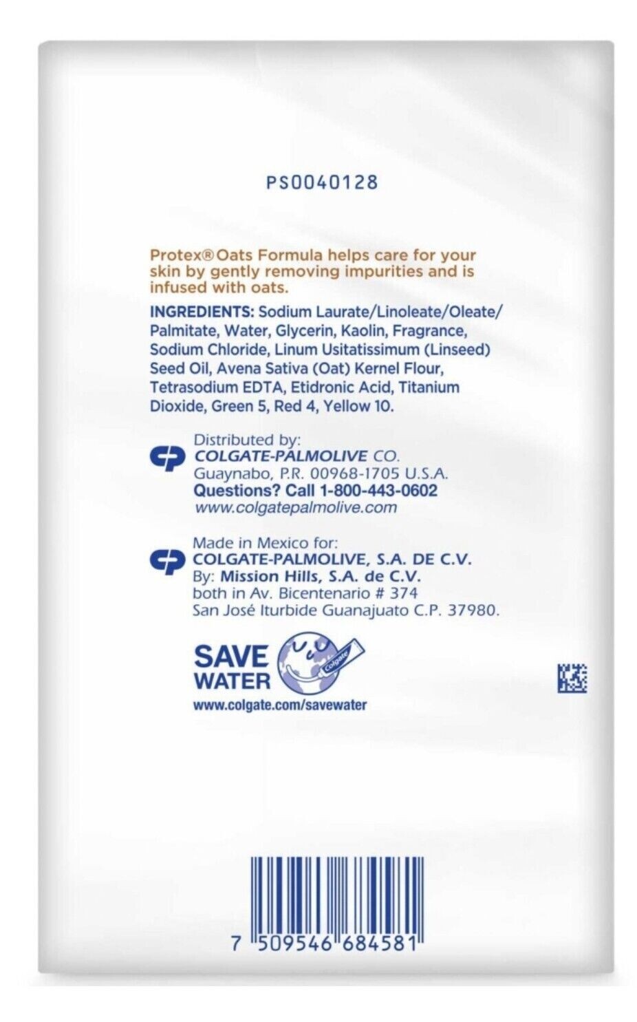 Protex Oats Cleansing Bar Soap – 3.7 oz., 20 ct.