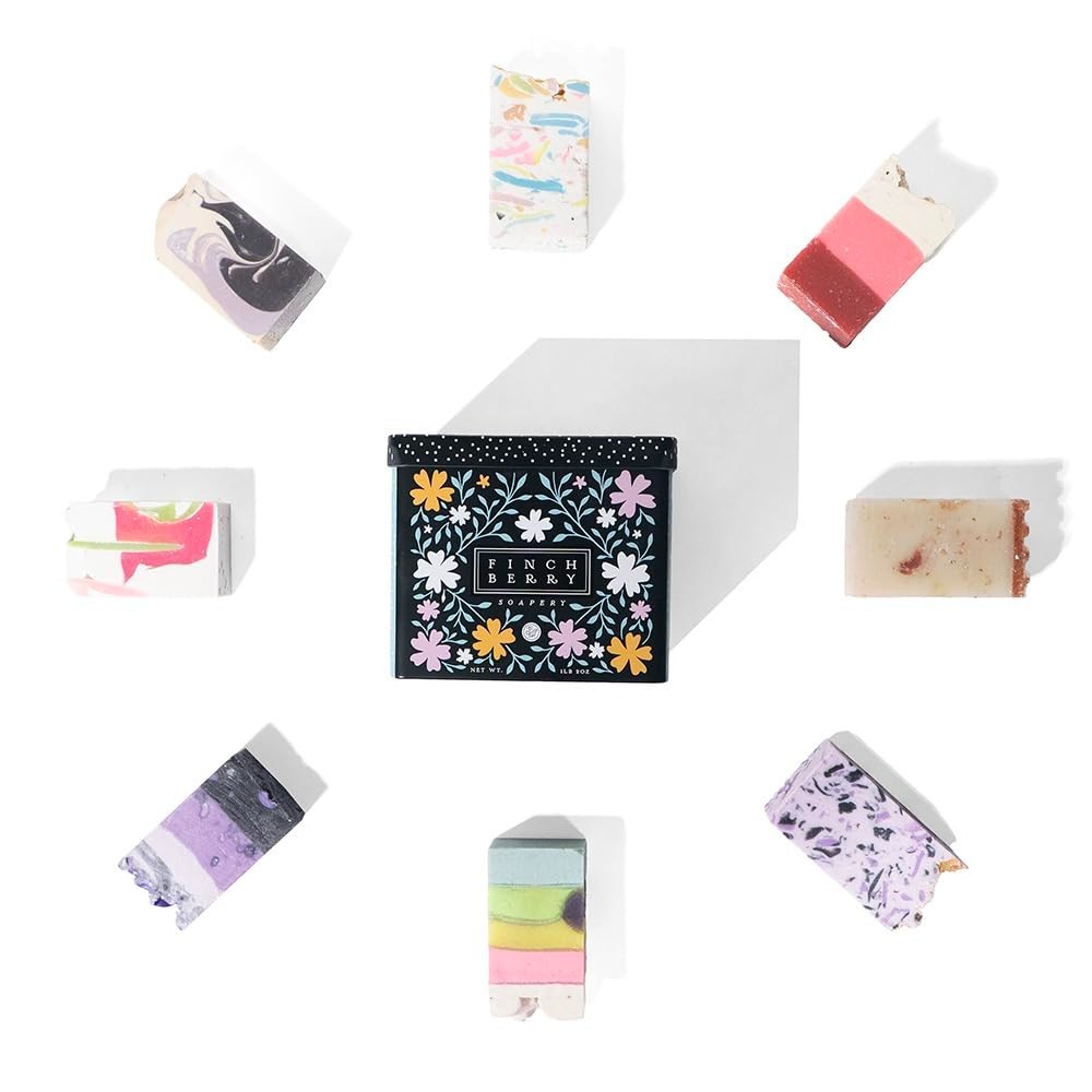 Enchanting 8 Bar Soap Set – Moisturizing Bars with Rich Scents, Gift Boxed