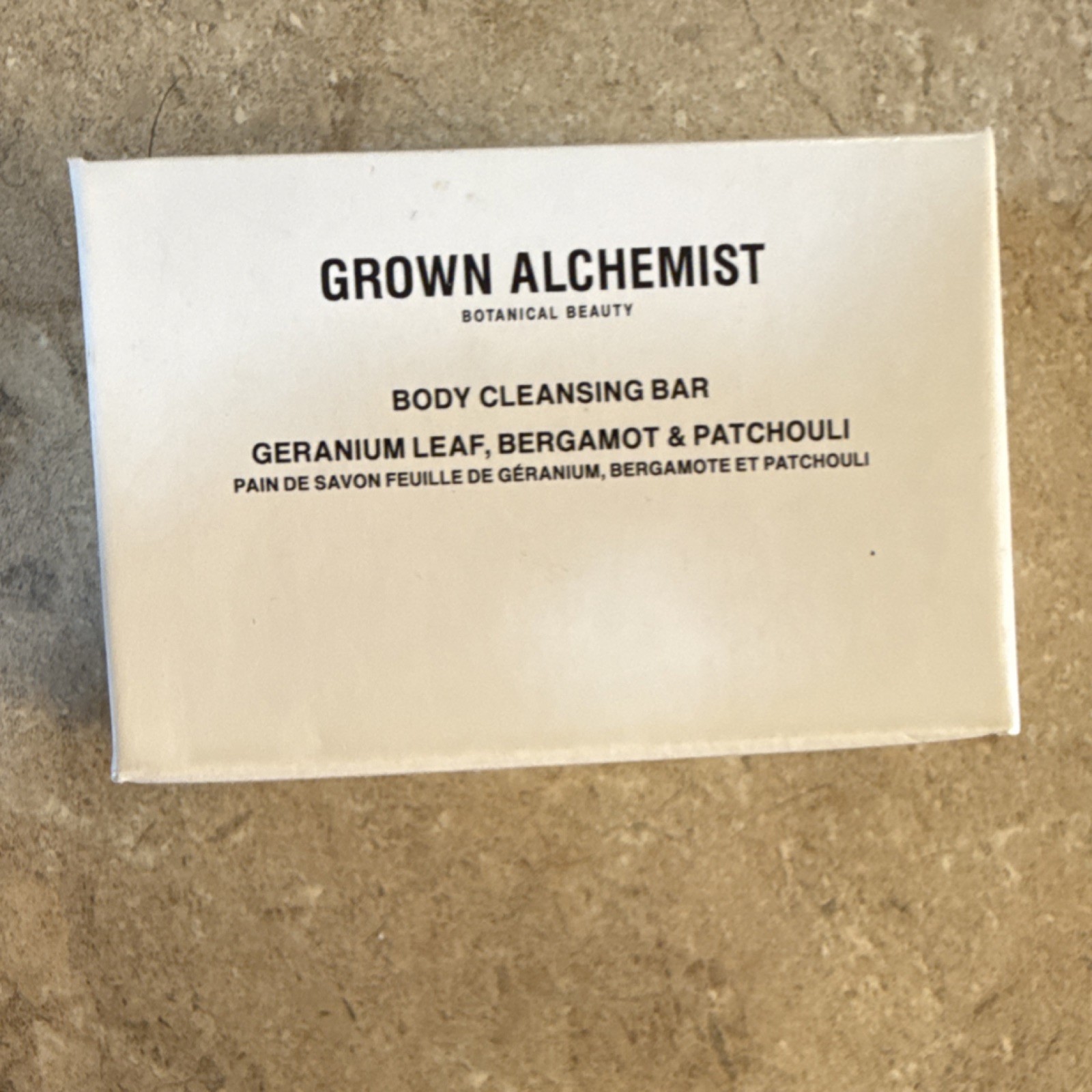 Grown Alchemist Body Cleansing Bar 1.76oz Moisturizing Geranium Bergamot Patcho…