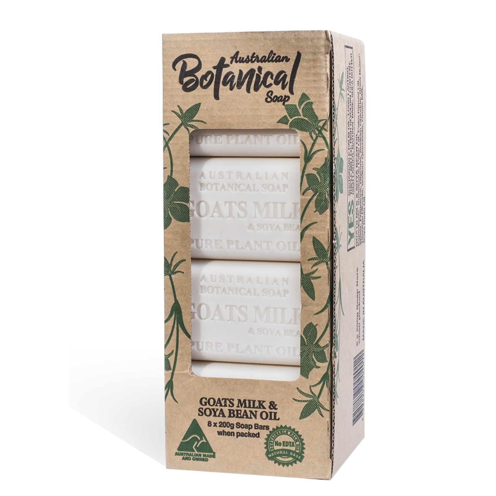 Goats Milk and Soya Bean Oil Triple-Milled 8 Bars – Packaging May Vary