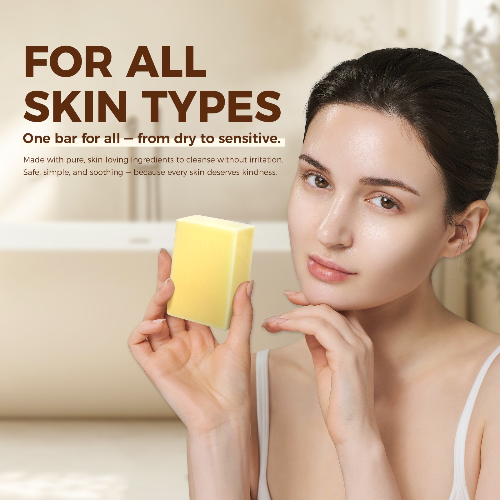 OUKEYA Tallow Soap With Shea Butter & Oat: Soothe Sensitive, Eczema-Prone Skin