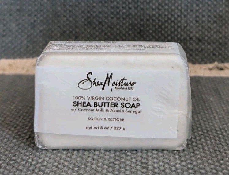 SheaMoisture 100% Virgin Coconut Oil Shea Butter Soap, 8oz Coconut Milk & Acacia