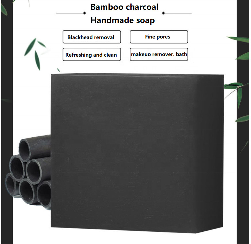 Bamboo Charcoal Soap Facial Cleanser Pimple Acne Remover Opens Pores 100g