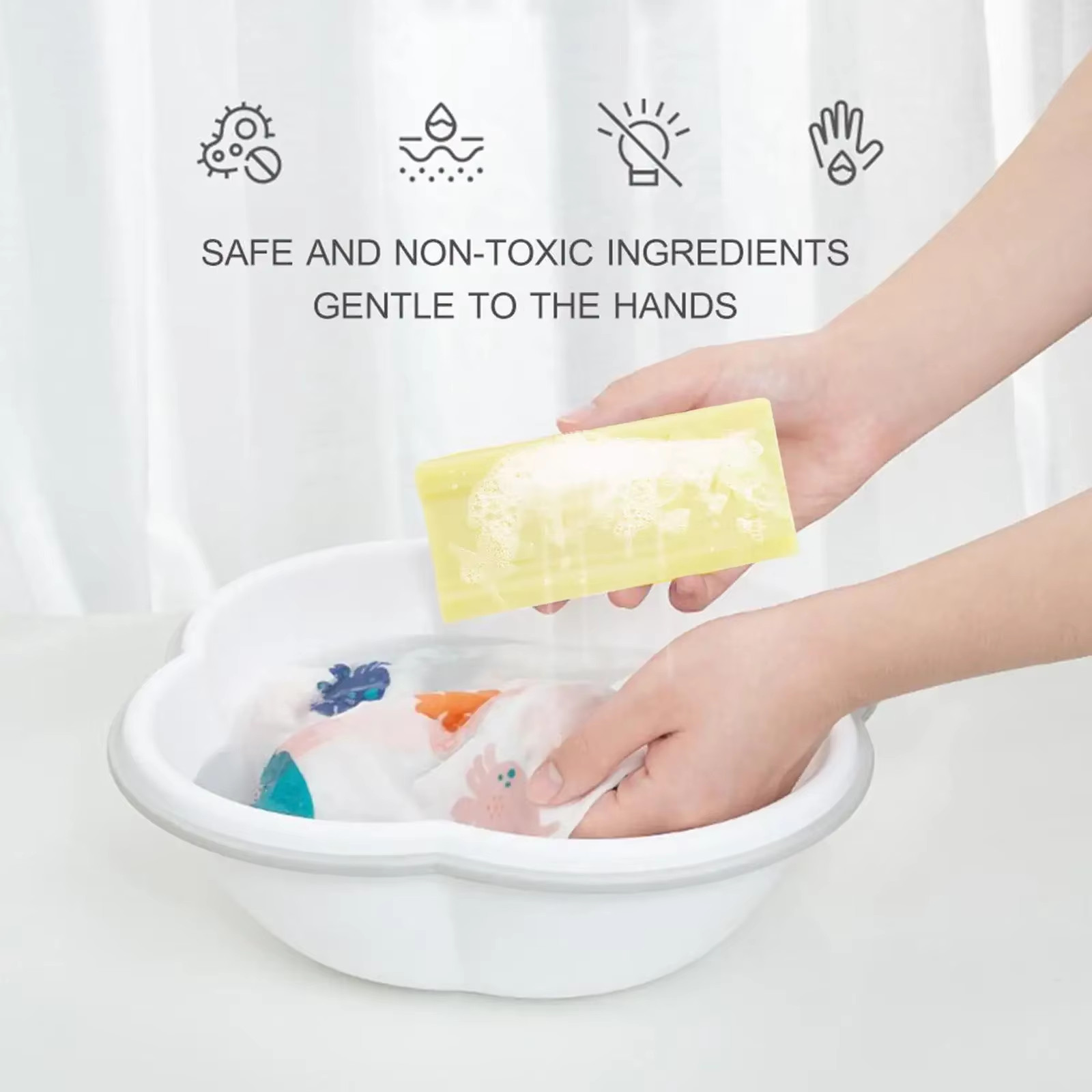 1-3Pcs Underwear Cleaning Soap Bar Natural Laundry Soap Remover Clean Old Soap f