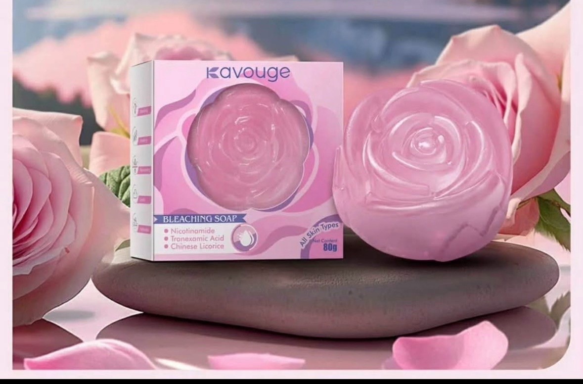 Kavouge Moisturizing Beauty Soap with Tranexamic Acid & Shea Butter – 80g