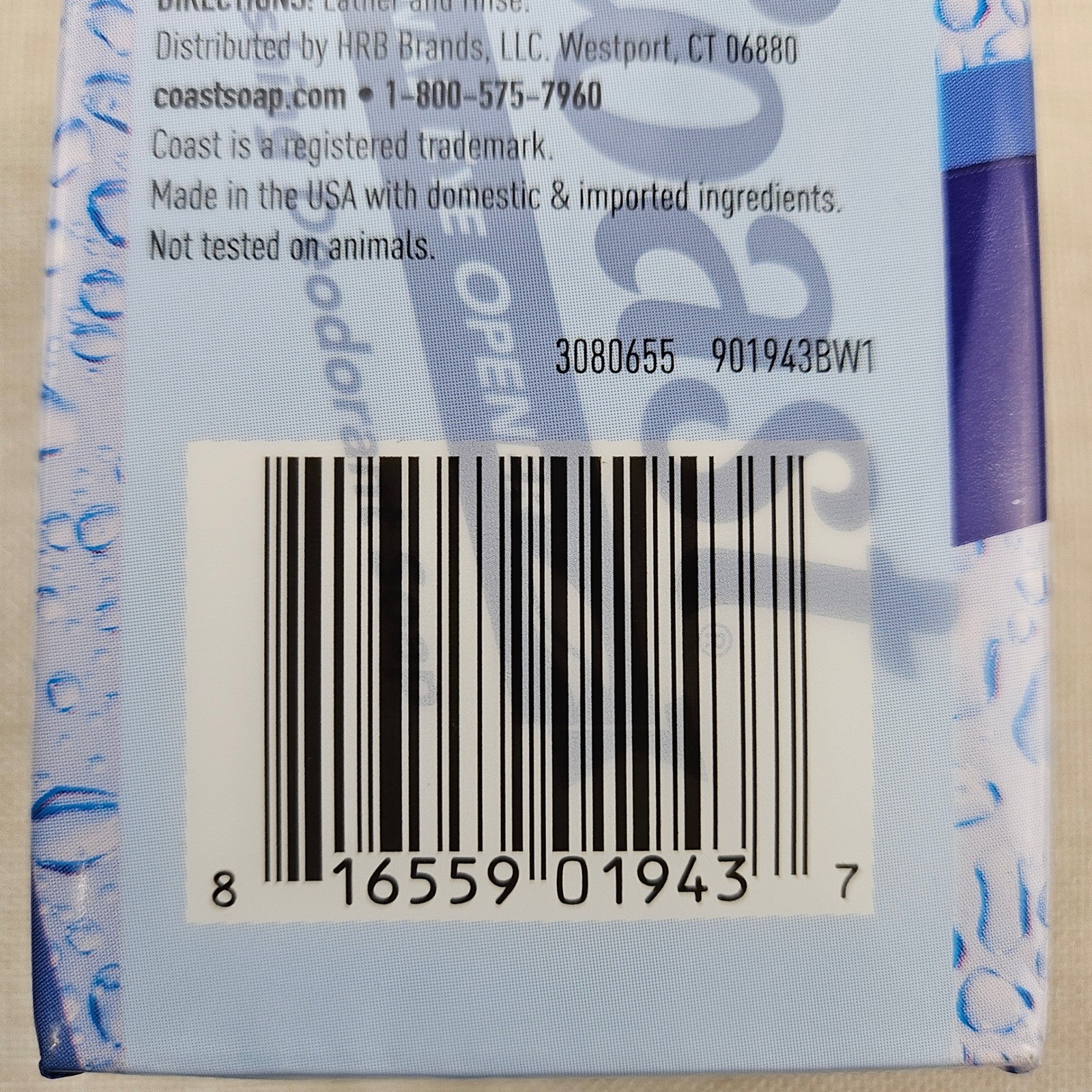 Coast Fresh Scent Original Eye Opener Deodorant Soap 2 Bars 8.24oz – 3 Packs