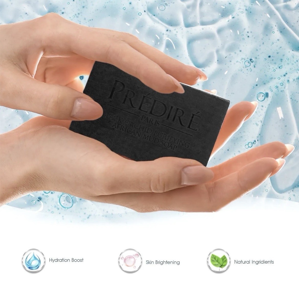 PREDIRE Paris – Black Orchid Purifying African Mud Detoxyfing Antibacterial Soap