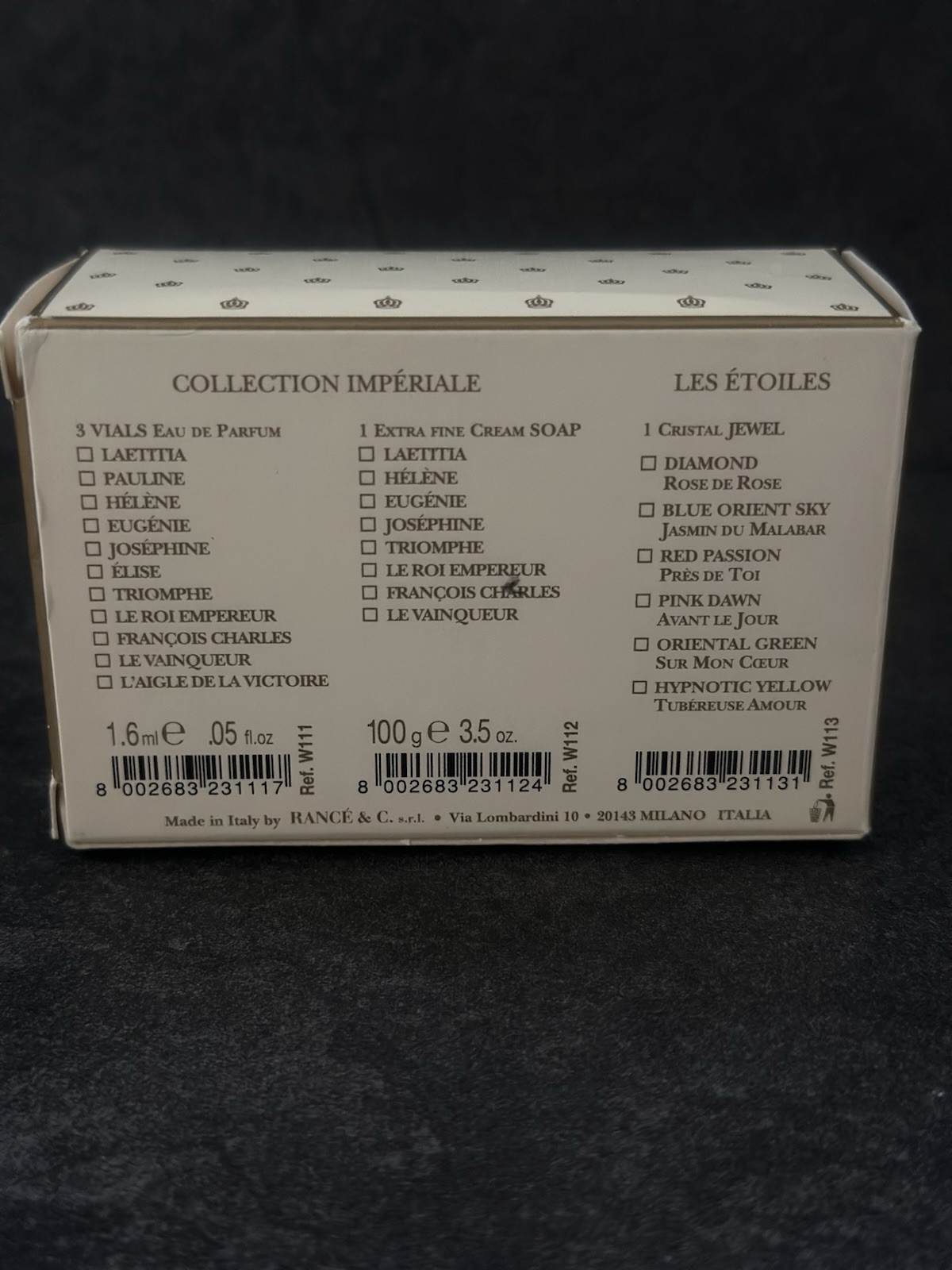 Vintage Rancé 1795 Le Roi Empereur Soap 3.5oz Sealed Imperial