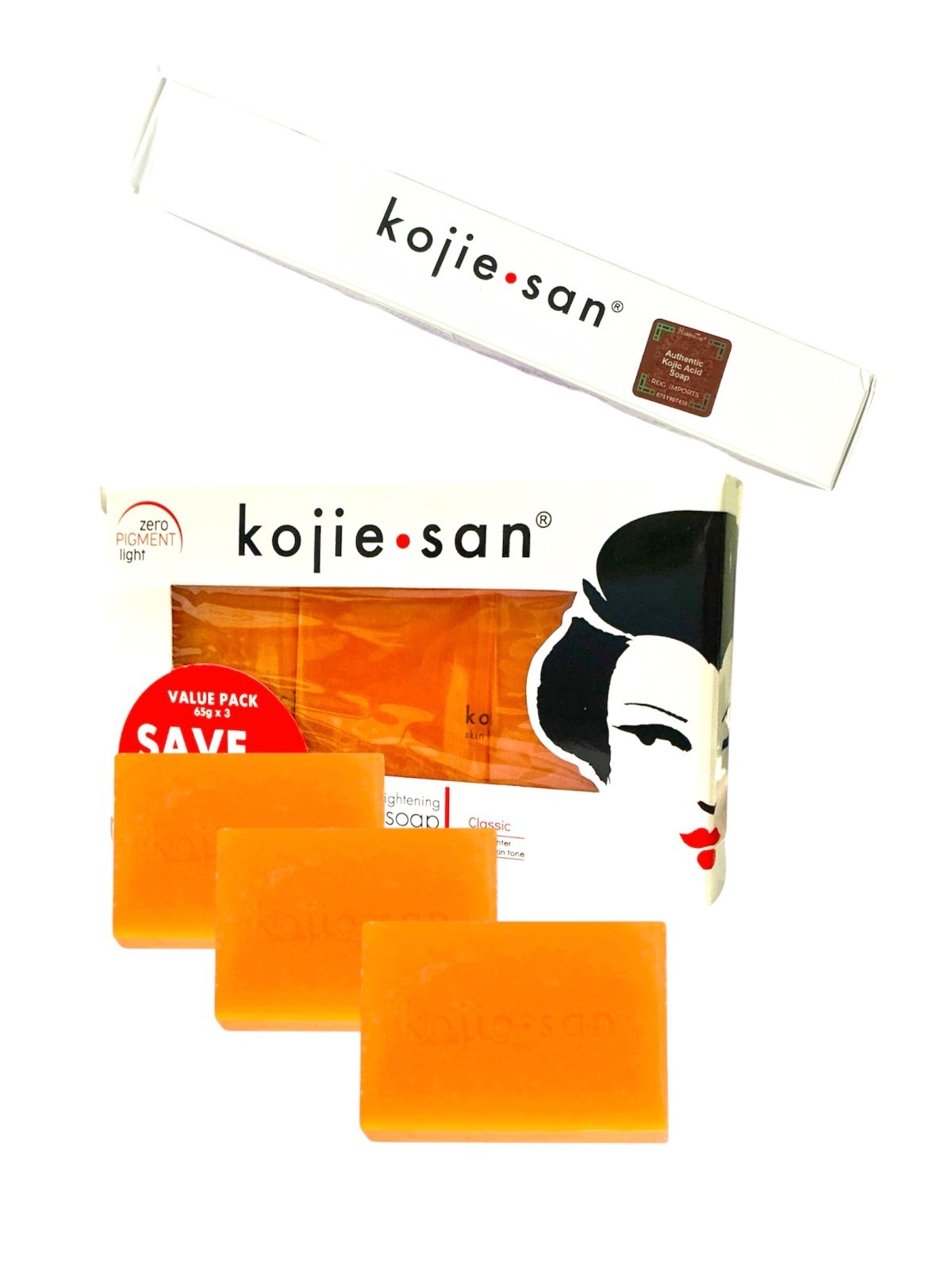 Kojie-San Classic Soap – 3 Pack (65g each)