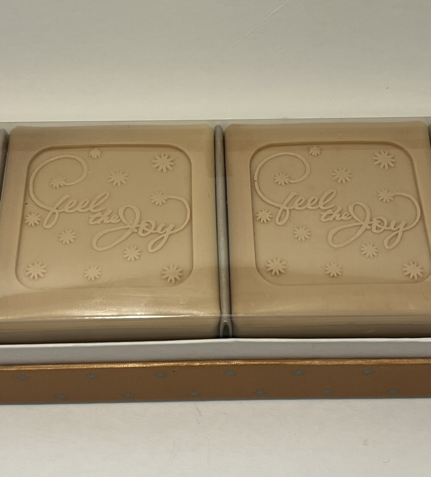 Feel The Joy Scented Guest Soaps Brown Sugar Set Of Four 5.2 Oz