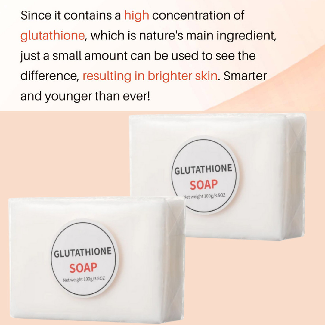 2x Glutathione Soap Face Body Whitening & Lighten Skin Care Facial Soap 140g